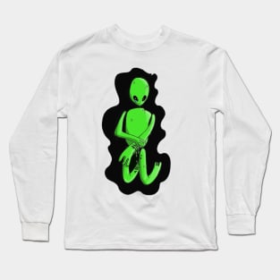 Sad Alien (version 1) Long Sleeve T-Shirt